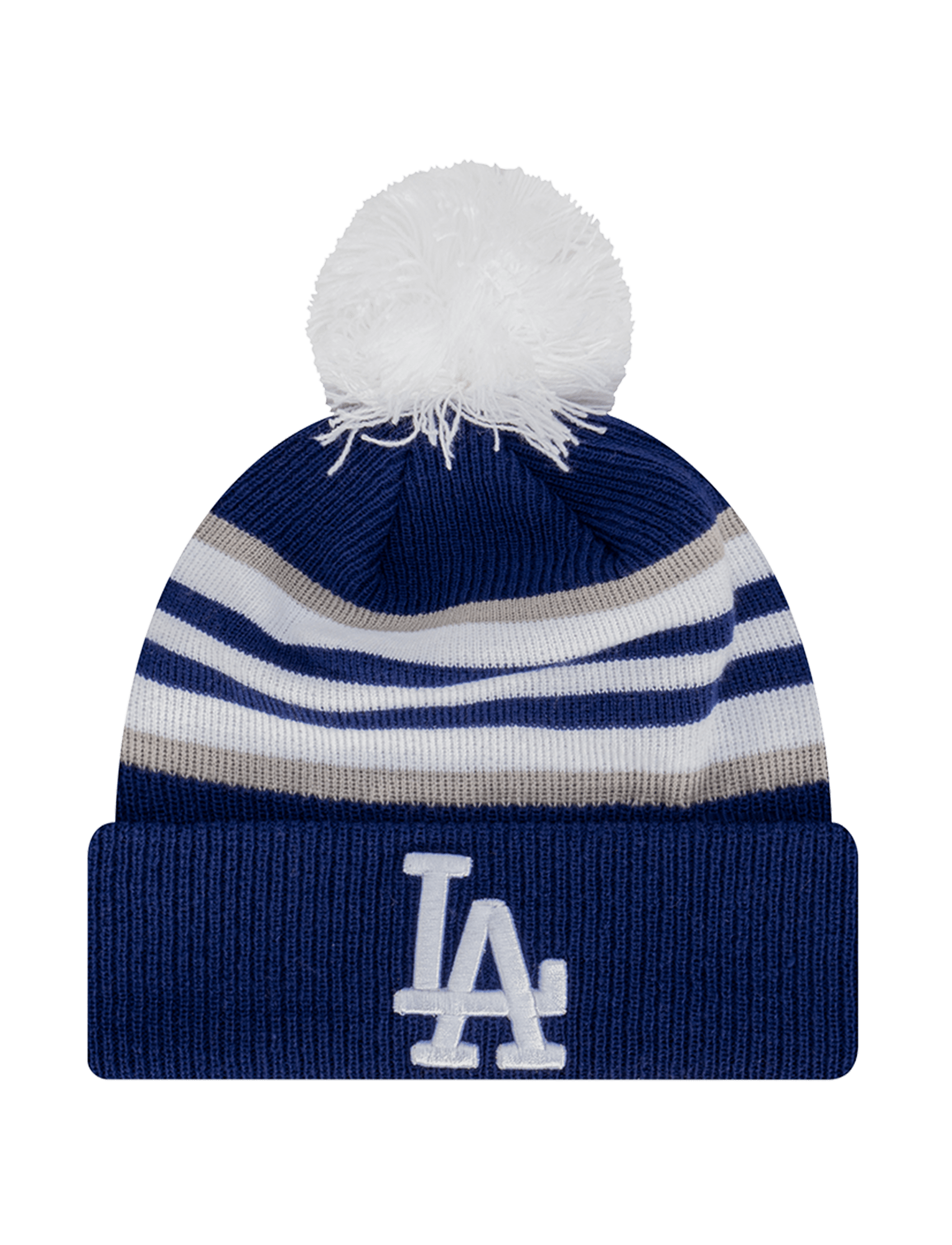 New Era Beanies Los Angeles Dodgers New Era MLB Stripe Hit Knit Beanie - Blue