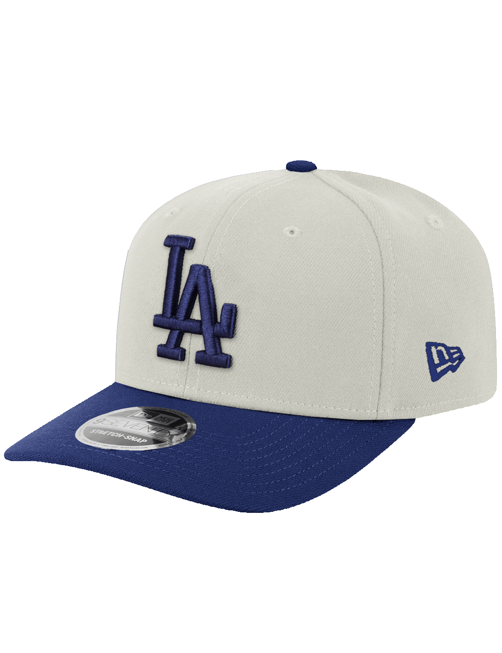 New Era Caps OSFA Los Angeles Dodgers New Era MLB Team 2 Tone 9SEVENTY Stretch-Snapback Hat - Chrome