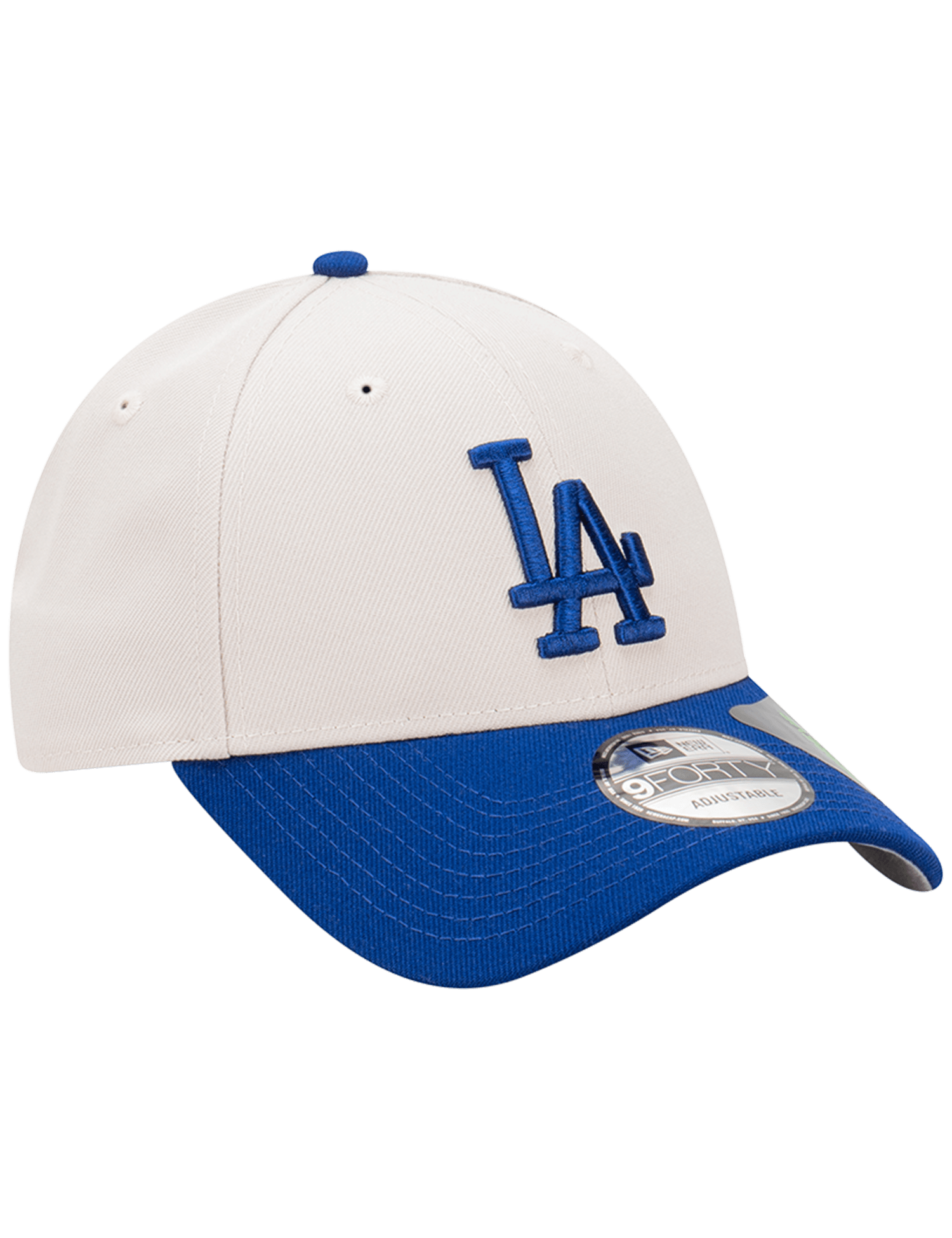 New Era Caps Los Angeles Dodgers New Era MLB Team 2 Tone Repreve 9FORTY Strapback Hat - Stone
