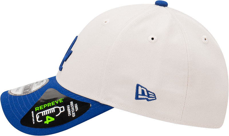 New Era Caps Los Angeles Dodgers New Era MLB Team 2 Tone Repreve 9FORTY Strapback Hat - Stone