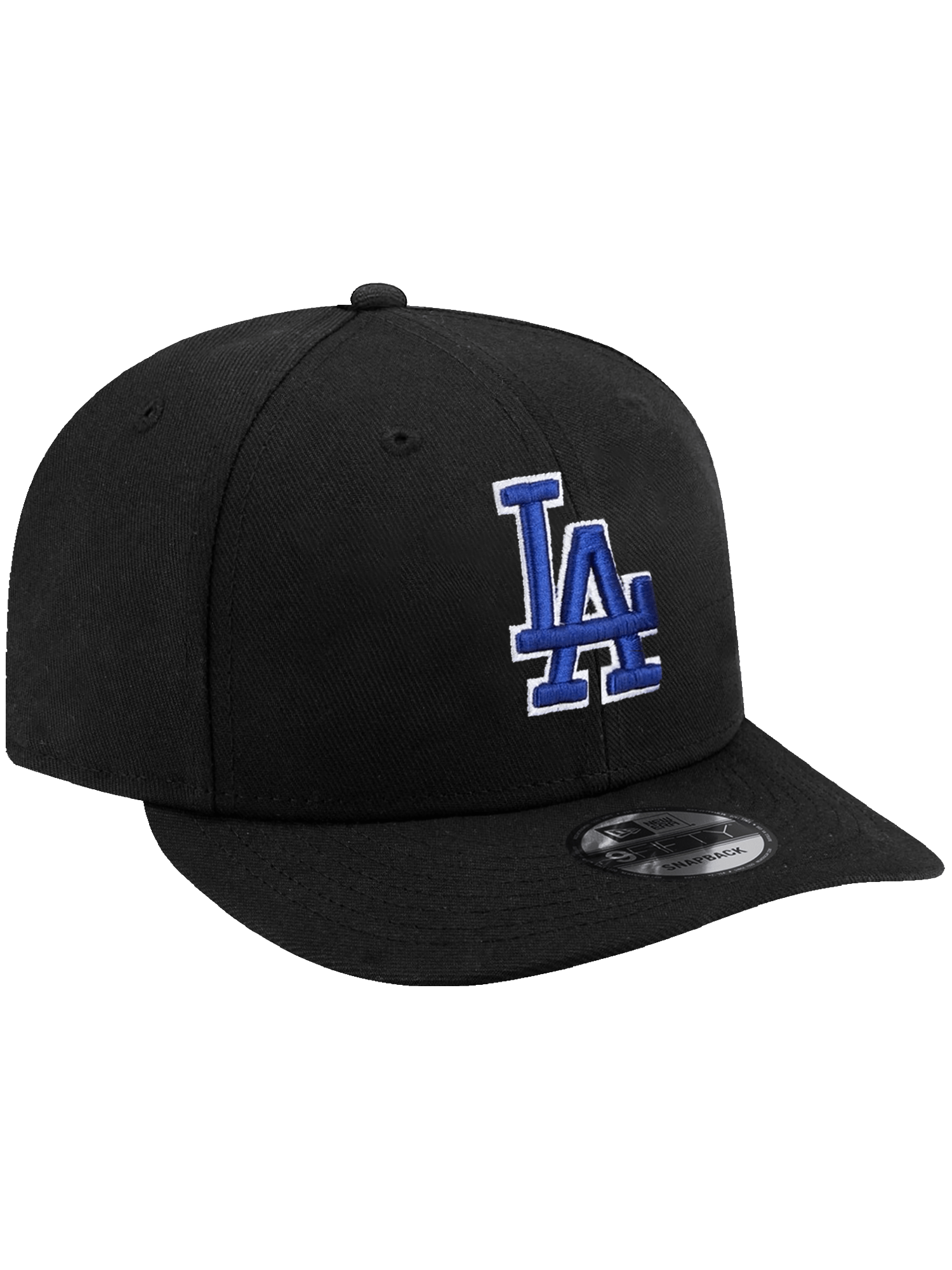 New Era Caps Los Angeles Dodgers New Era MLB Team Outline 9FIFTY Pre-Curved Snapback Hat - Black