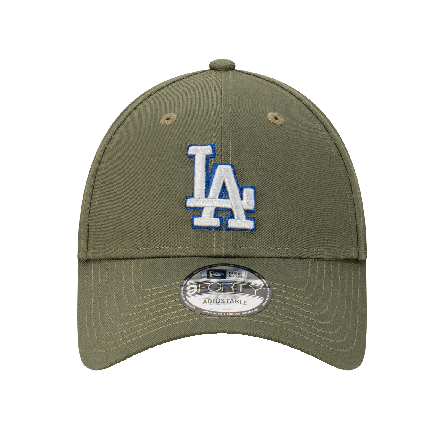 New Era Caps Los Angeles Dodgers New Era NFL Tonal Logo 9FORTY Strapback Hat - Olive
