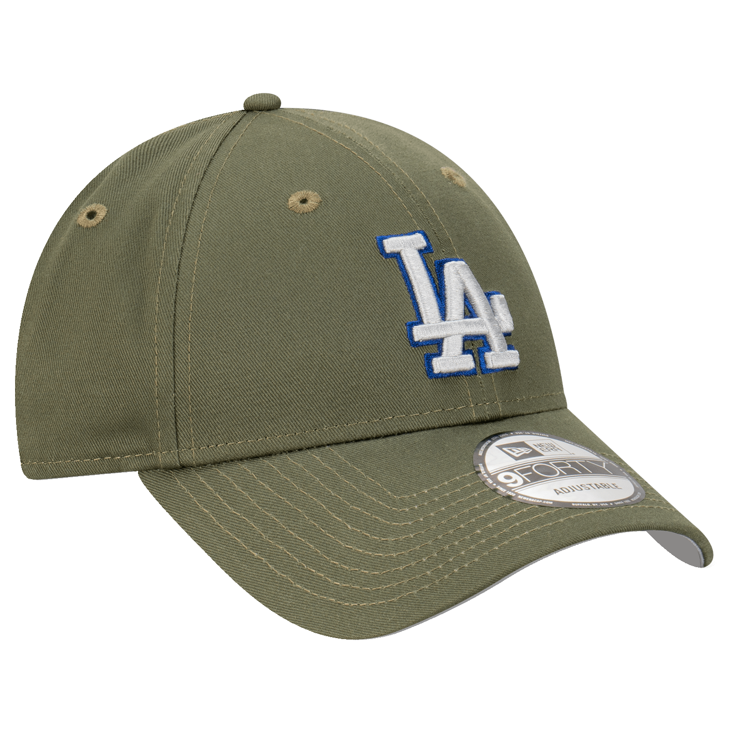 New Era Caps Los Angeles Dodgers New Era NFL Tonal Logo 9FORTY Strapback Hat - Olive