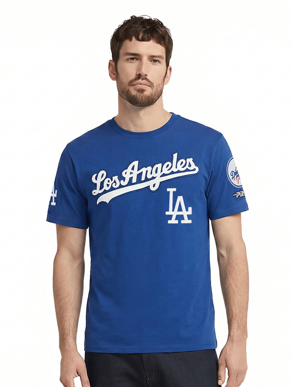 Pro Standard T-Shirts Los Angeles Dodgers Pro Standard MLB Team Classic Chenille Flex T-Shirt - Blue