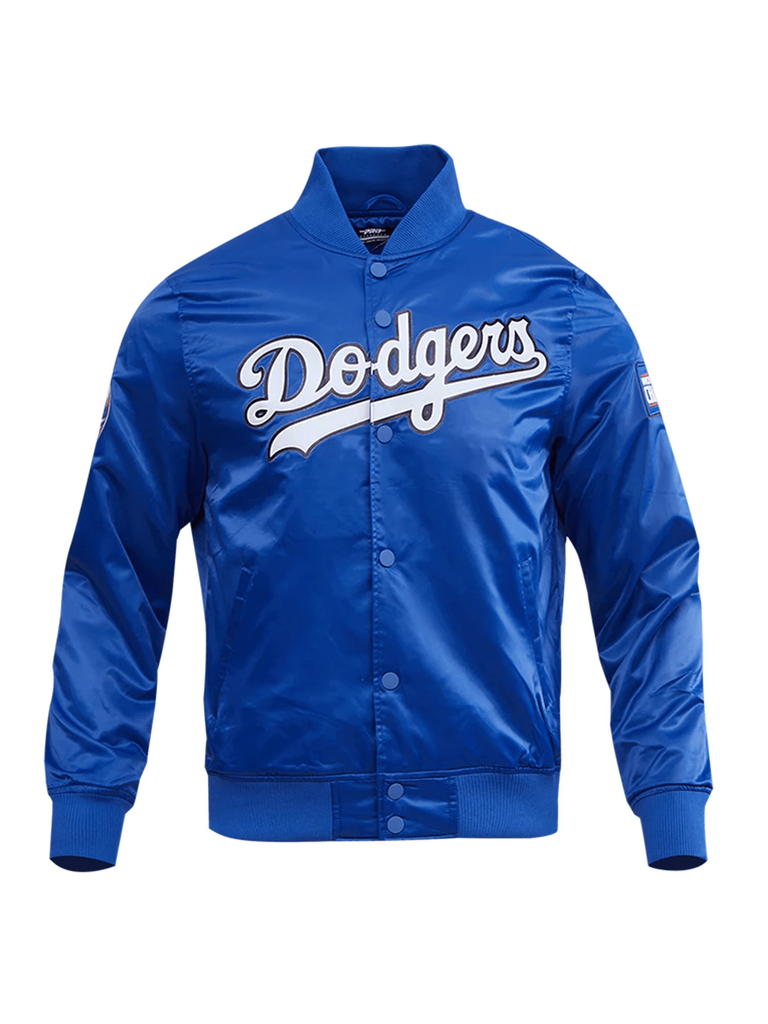 Pro Standard Jackets Los Angeles Dodgers Pro Standard MLB Team Classic Satin Button Jacket - Blue
