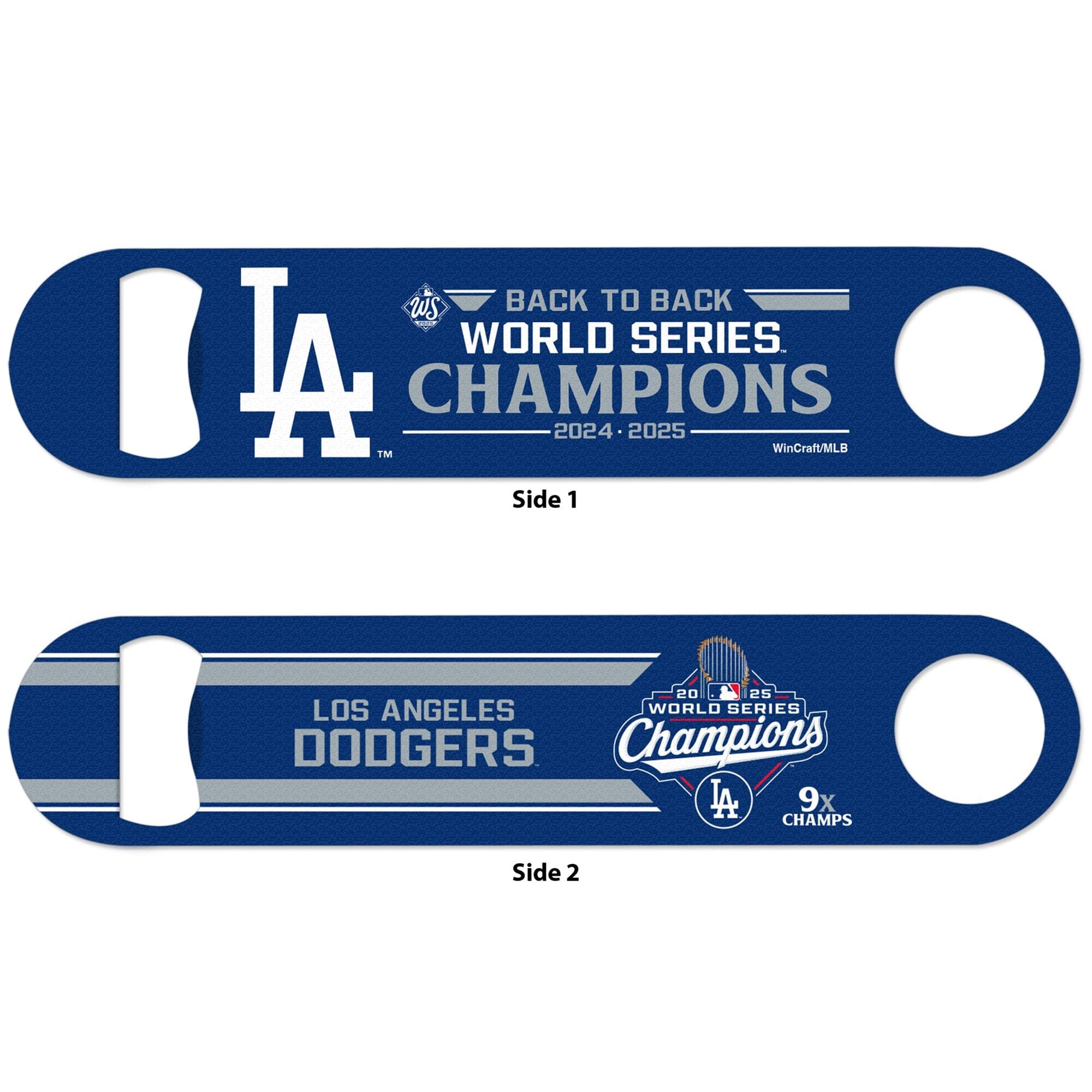 Wincraft Accessories Los Angeles Dodgers Wincraft MLB 2025 Champs Double Sided Metal Bottle Opener