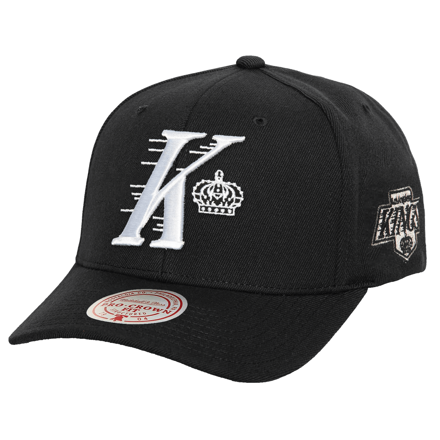 Mitchell And Ness Caps Los Angeles Kings Mitchell & Ness NHL Icon Pro Crown Snapback Hat - Black