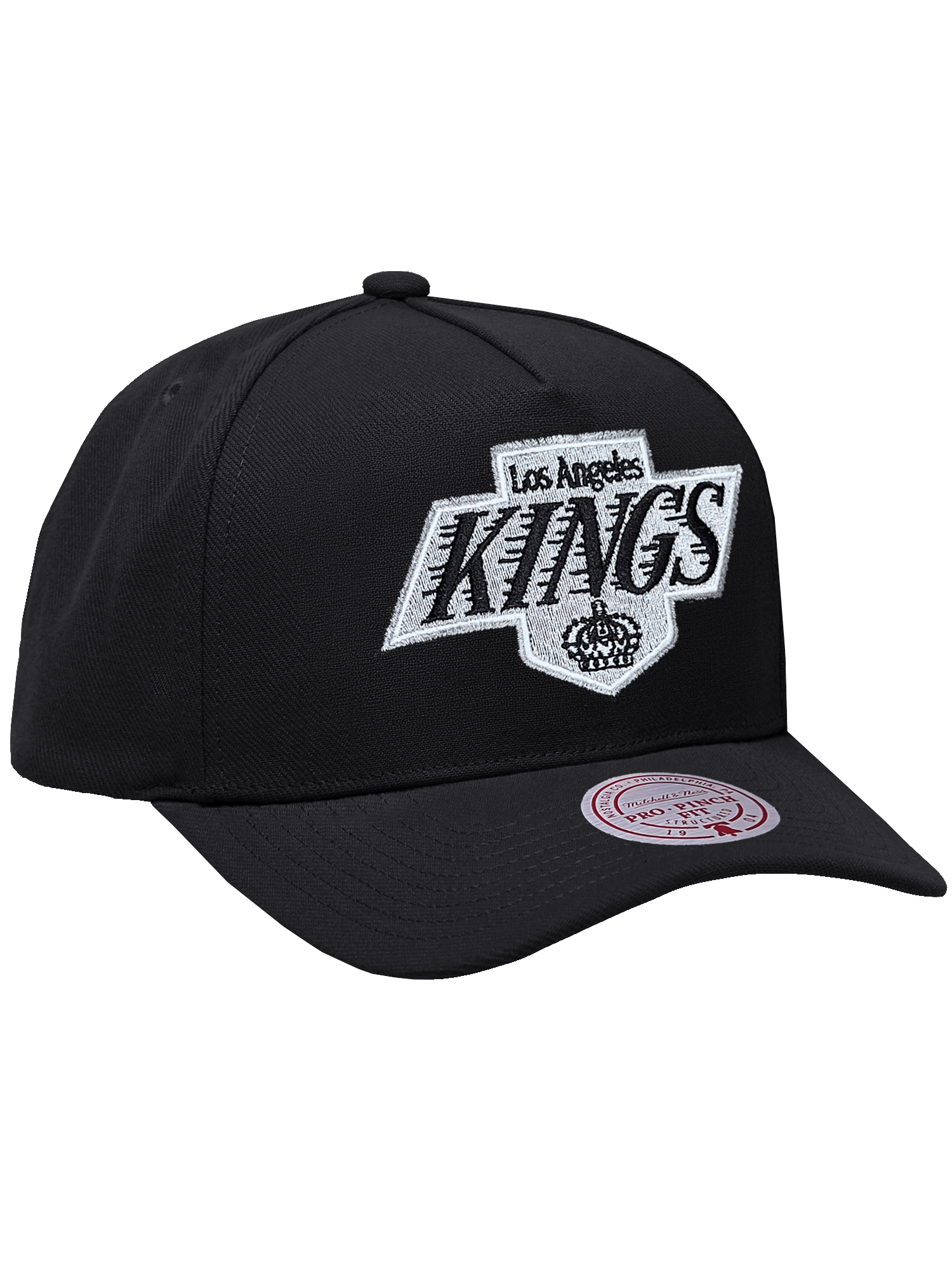 Mitchell And Ness Caps Los Angeles Kings Mitchell & Ness NHL Team Pro Pinch Snapback Hat - Black