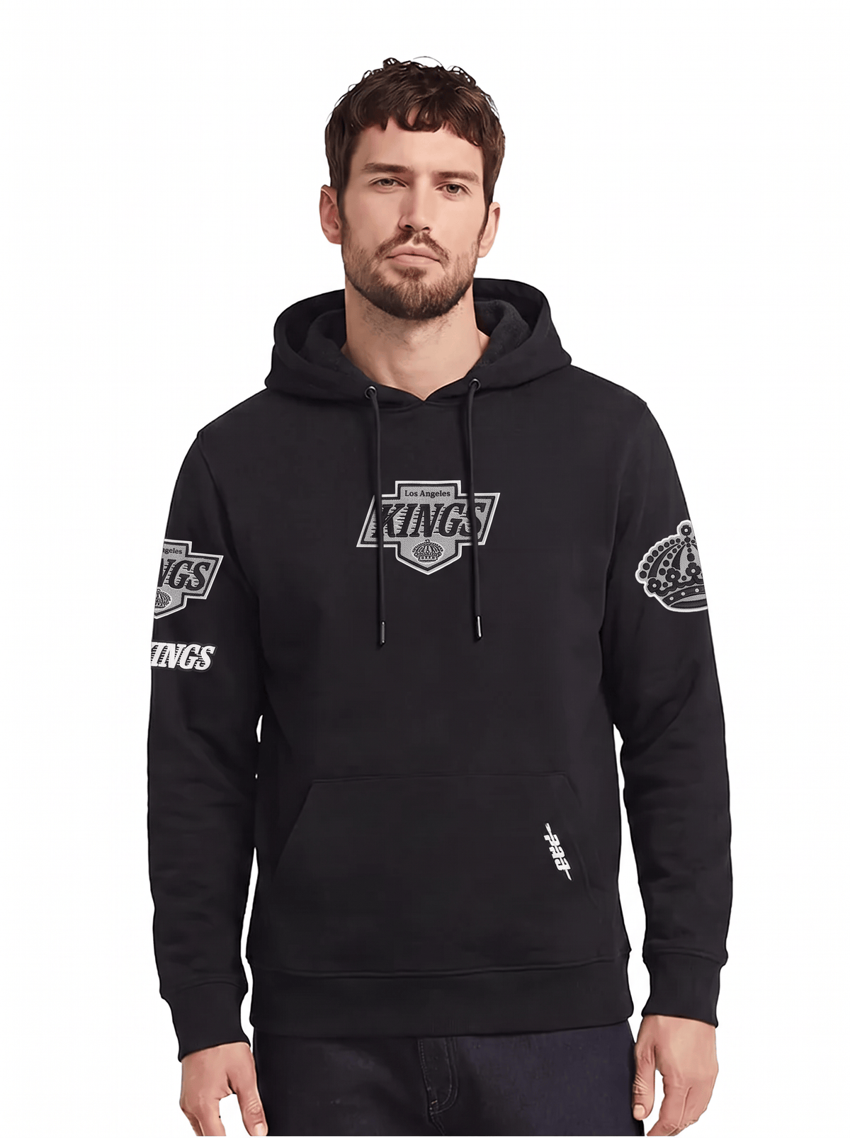 Pro Standard Jumpers Los Angeles Kings Pro Standard NHL Classic Chenille Flex Hoodie Jumper - Black