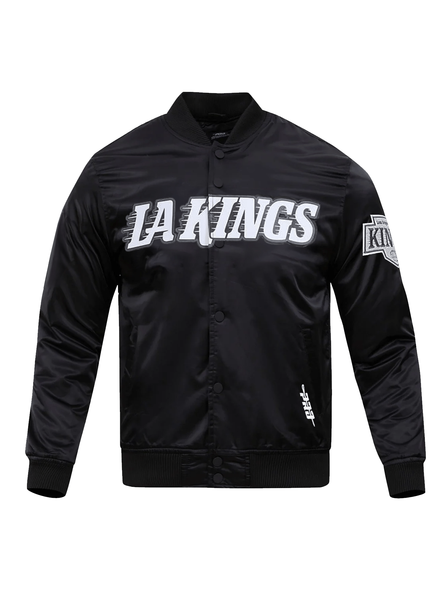 Pro Standard Jackets Los Angeles Kings Pro Standard NHL Team Classic Satin Button Jacket - Black
