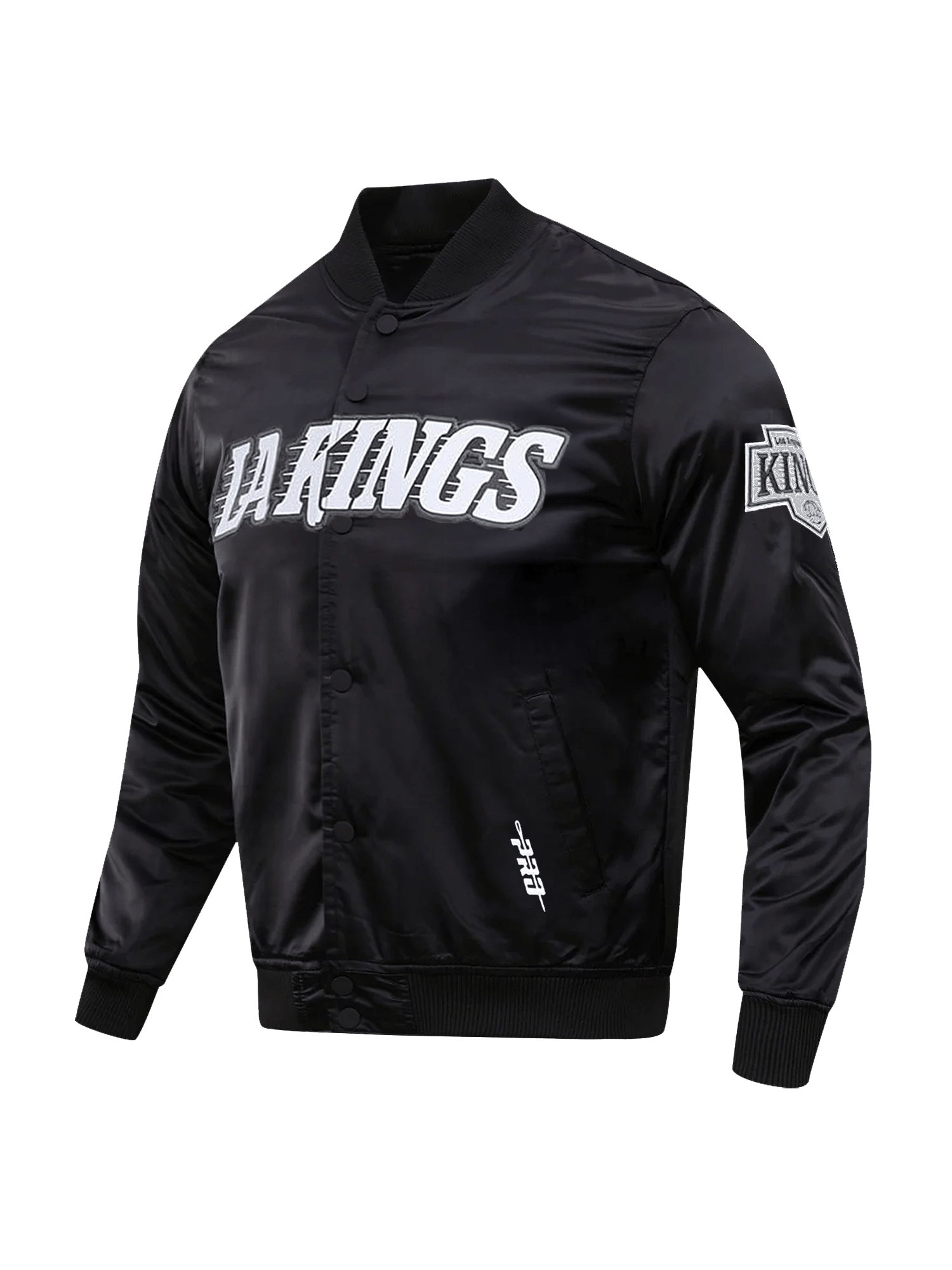 Pro Standard Jackets Los Angeles Kings Pro Standard NHL Team Classic Satin Button Jacket - Black