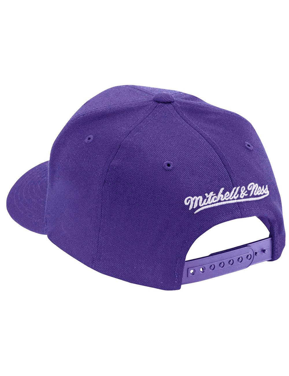 Mitchell And Ness Caps Los Angeles Lakers Mitchell & Ness NBA Team Classic Red Snapback Hat - Purple