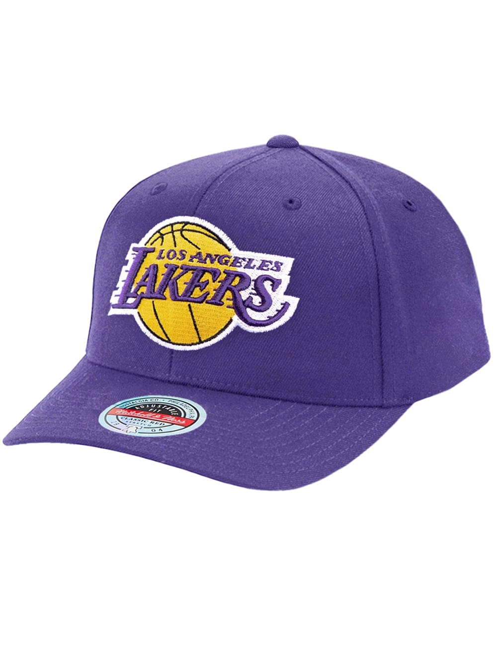 Mitchell And Ness Caps Los Angeles Lakers Mitchell & Ness NBA Team Classic Red Snapback Hat - Purple