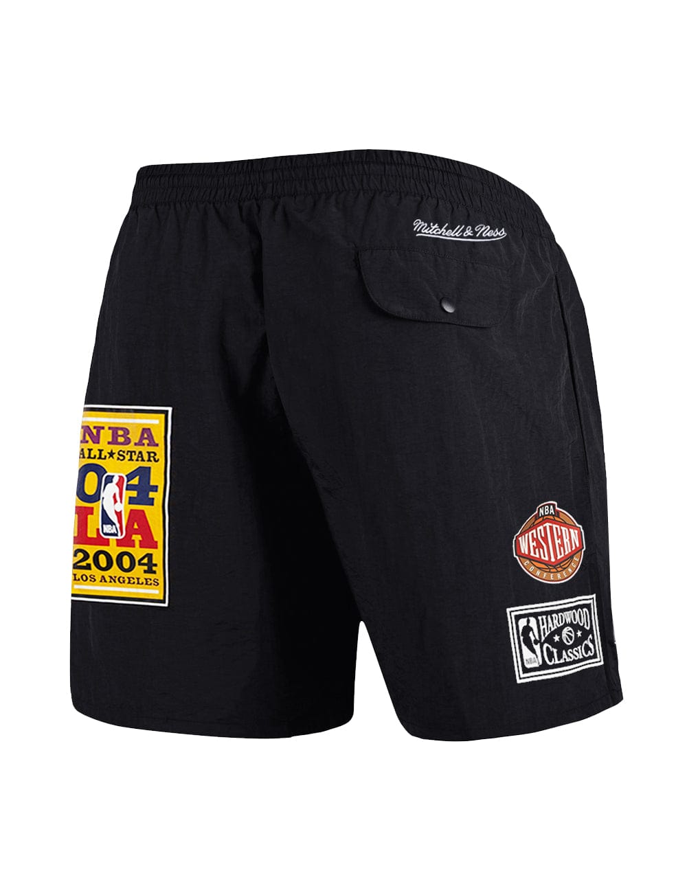 Mitchell And Ness Shorts Los Angeles Lakers Mitchell & Ness NBA Where You At Nylon Shorts - Black