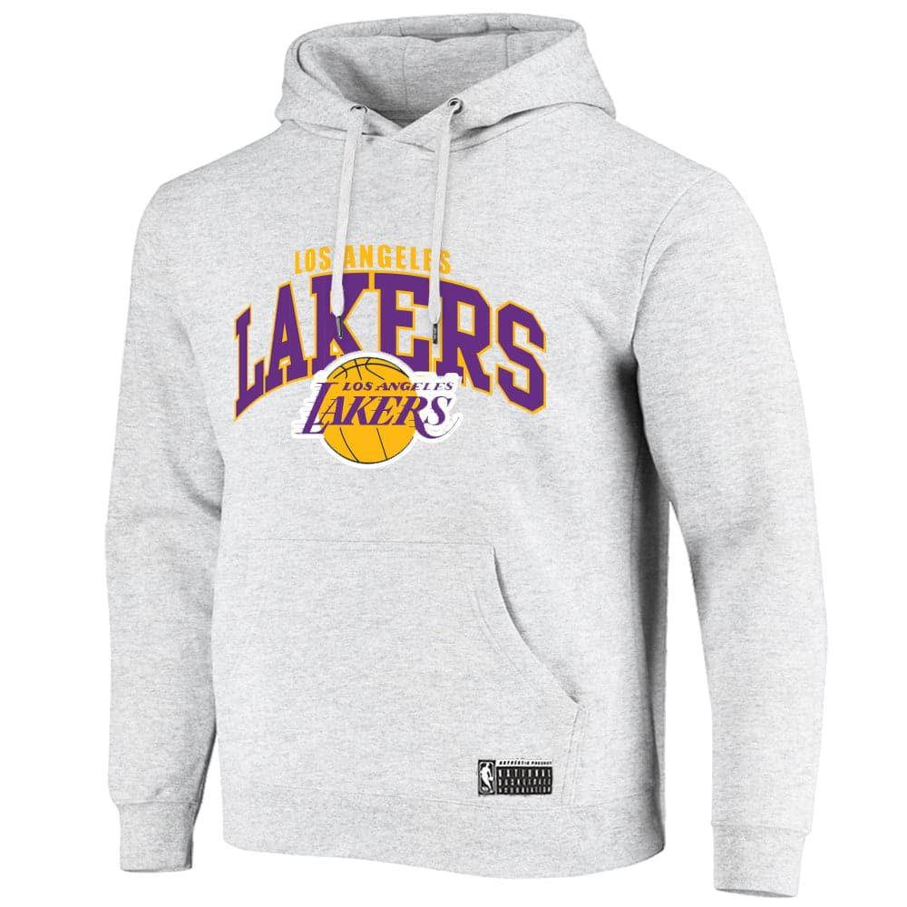 NBA Essentials Jumpers Los Angeles Lakers NBA Team Arch Hoodie Jumper - White Marle