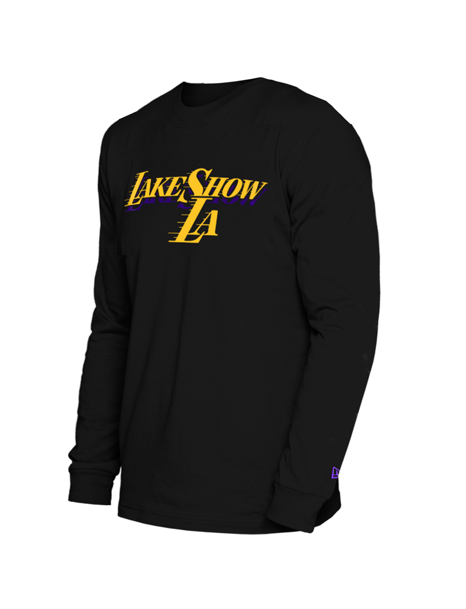 New Era T-Shirts Los Angeles Lakers New Era NBA 24-25 City Edition Long Sleeve T-Shirt - Black
