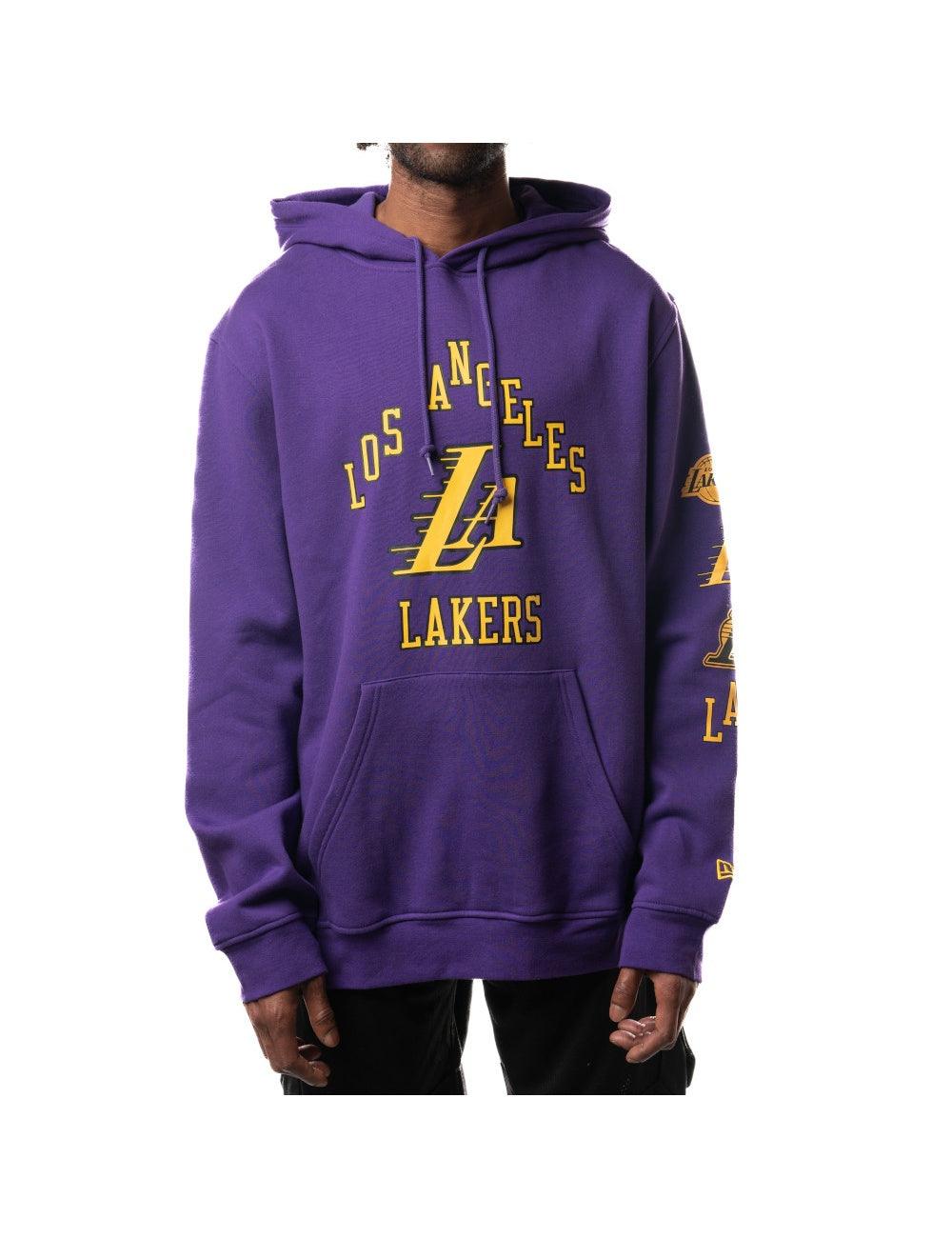 New Era Jumpers Los Angeles Lakers New Era NBA 24 City Edition Hoodie Jumper - Purple