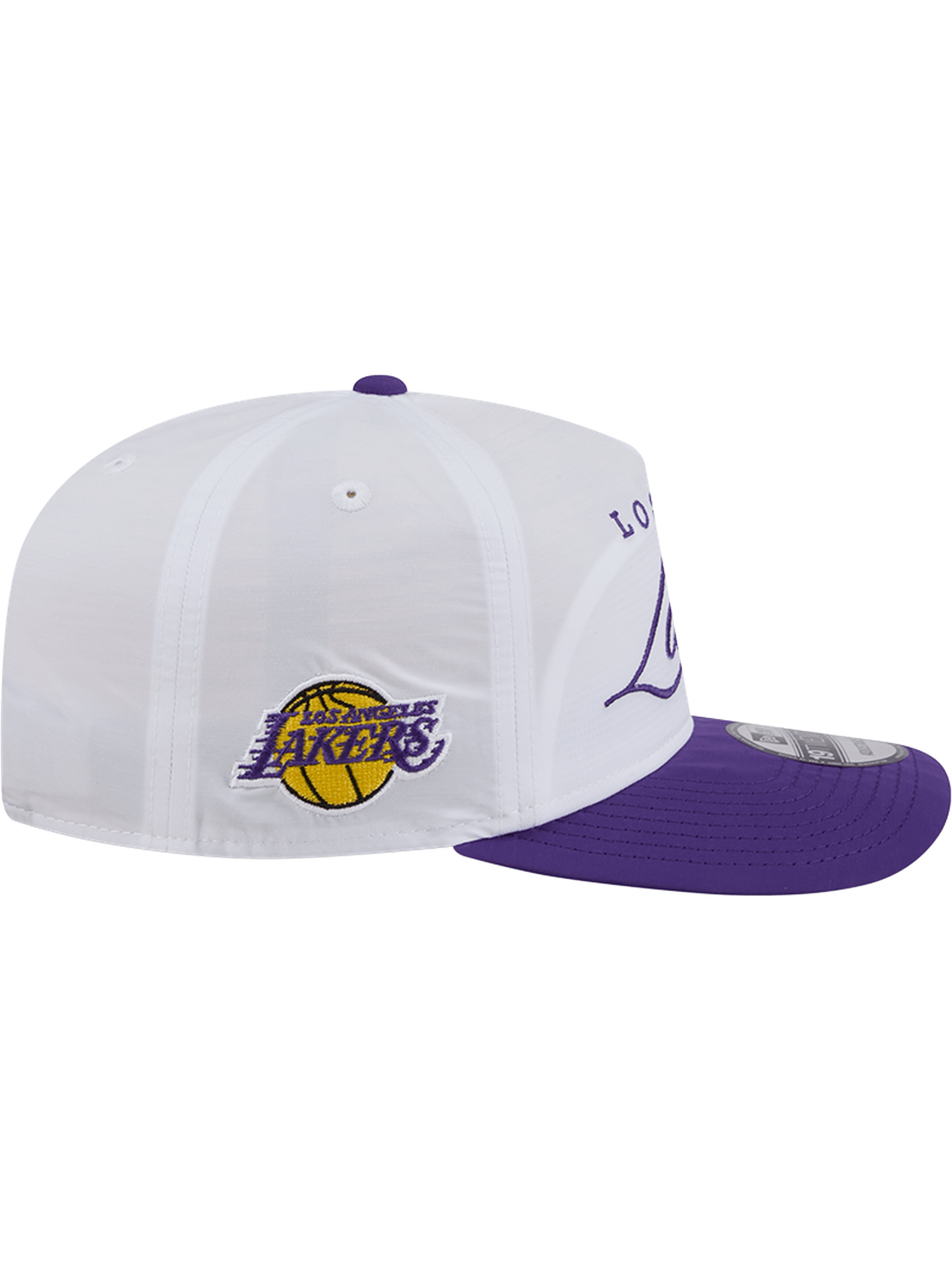 New Era Caps Los Angeles Lakers New Era NBA 25 Draft 19TWENTY A-Frame Pre-Curved Hat - White