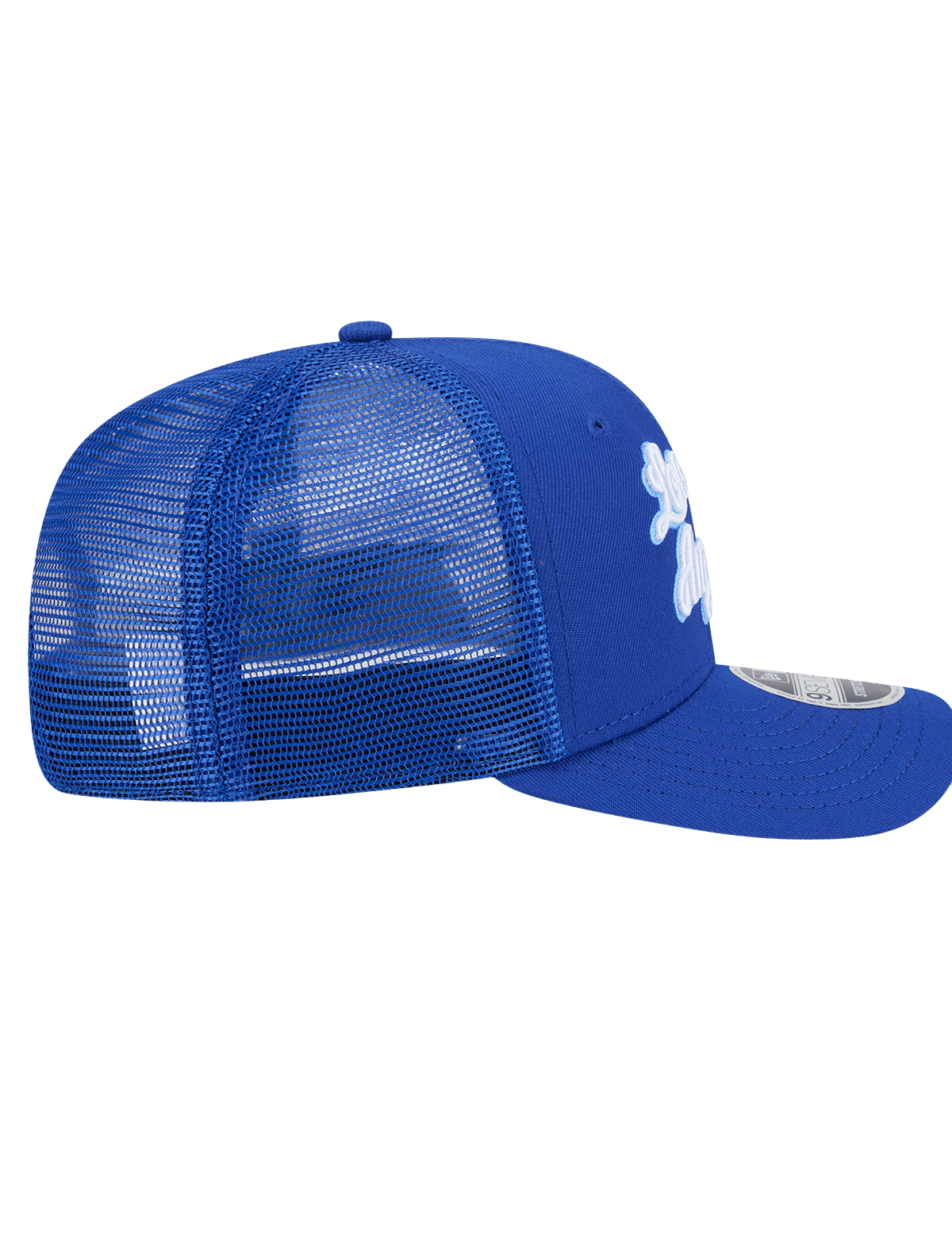 New Era Caps Los Angeles Lakers New Era NBA HWC 9SEVENTY Trucker Stretch Snapback Hat - Blue