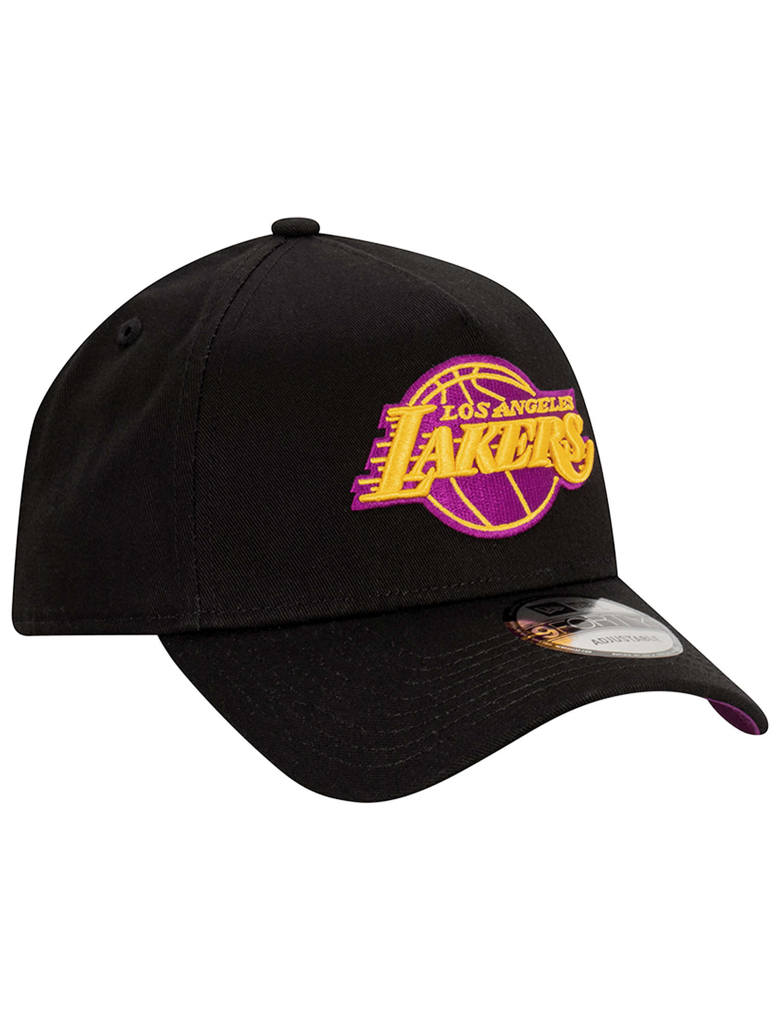 New Era Caps Los Angeles Lakers New Era NBA LA Vibes 9FORTY A-Frame Snapback Hat - Black