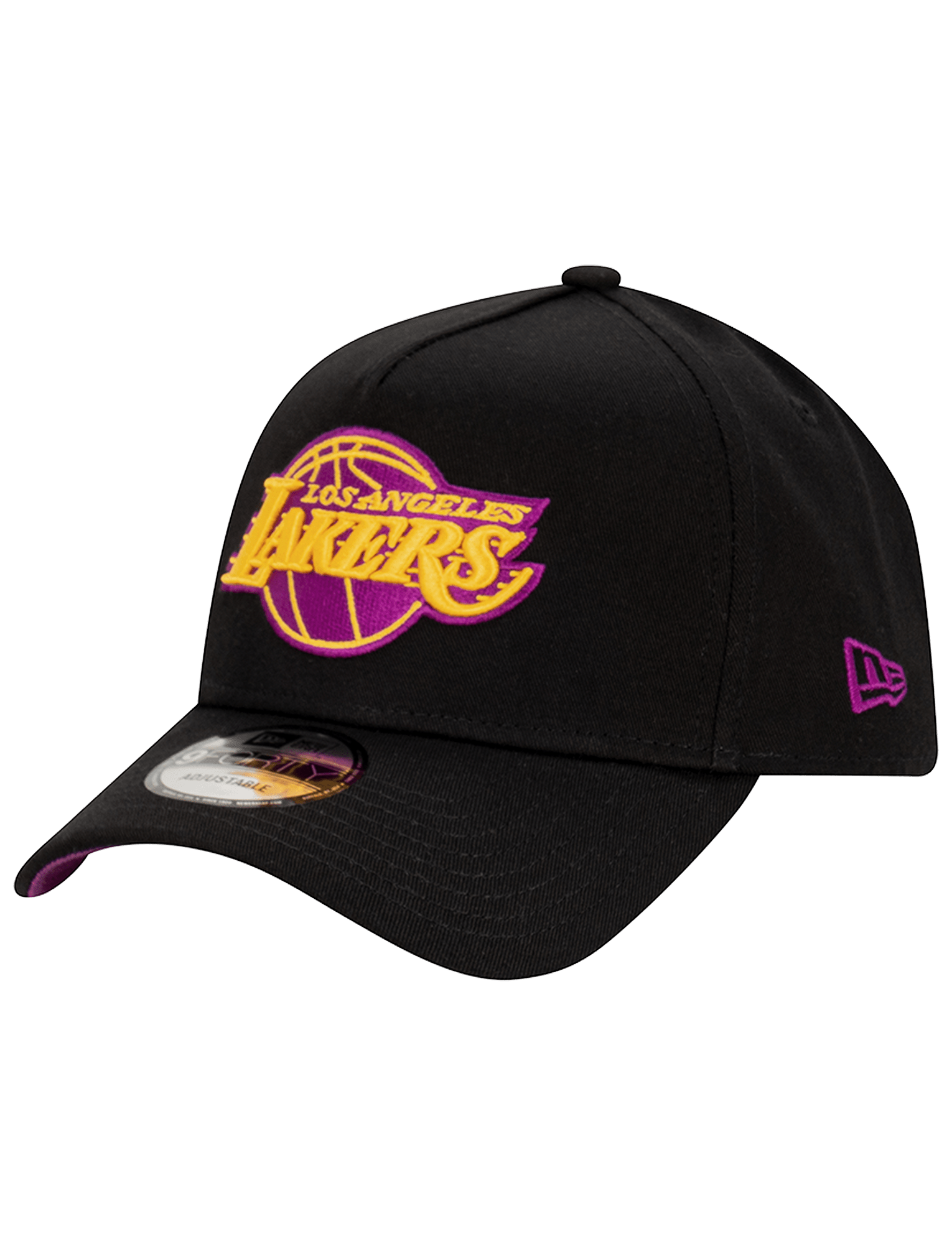 New Era Caps Los Angeles Lakers New Era NBA LA Vibes 9FORTY A-Frame Snapback Hat - Black