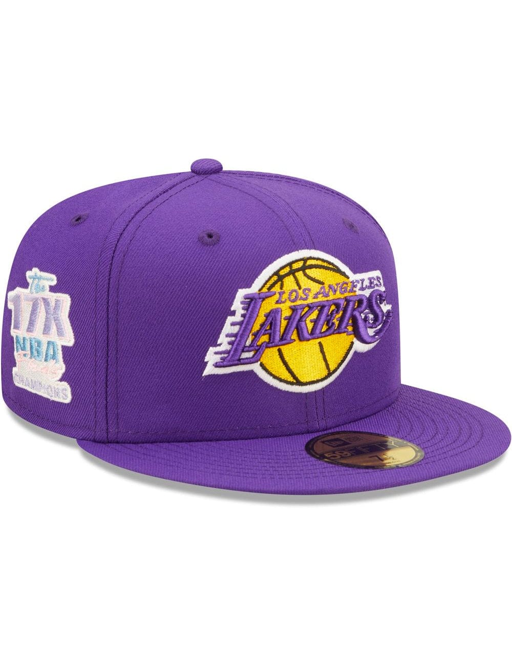 New Era Caps Los Angeles Lakers New Era NBA Pop Sweat 59FIFTY Fitted Hat - Purple