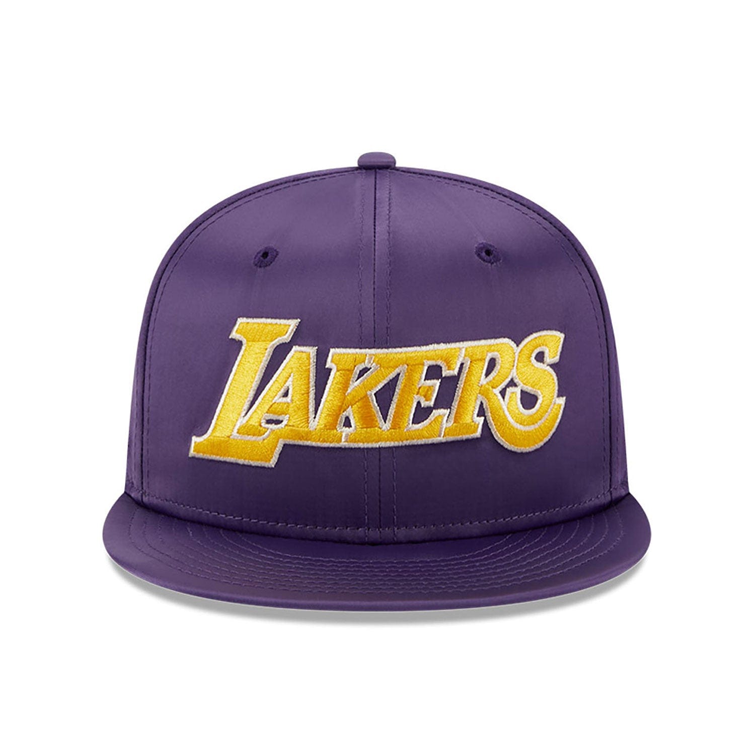 New Era Caps Los Angeles Lakers New Era NBA Satin Champs 9FIFTY Snapback Hat - Purple
