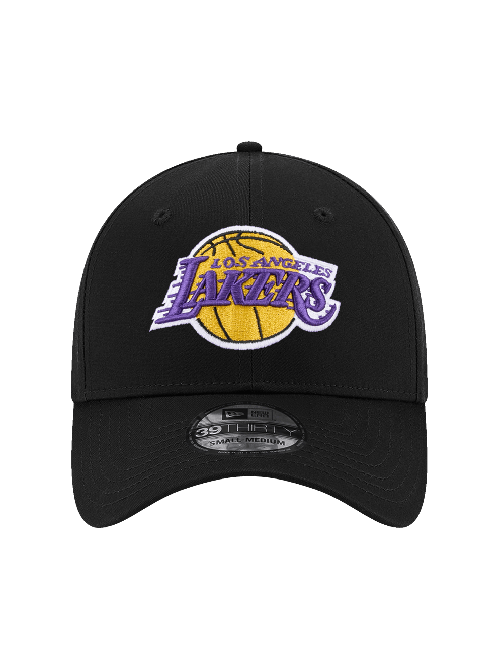 New Era Caps Los Angeles Lakers New Era NBA Team 39THIRTY Stretch-Fit Hat - Black