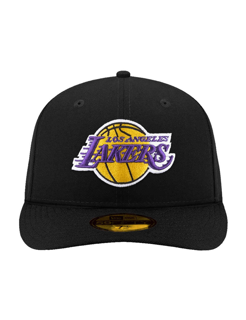 New Era Caps Los Angeles Lakers New Era NBA Team 59FIFTY Pre-Curved Fitted Hat - Black