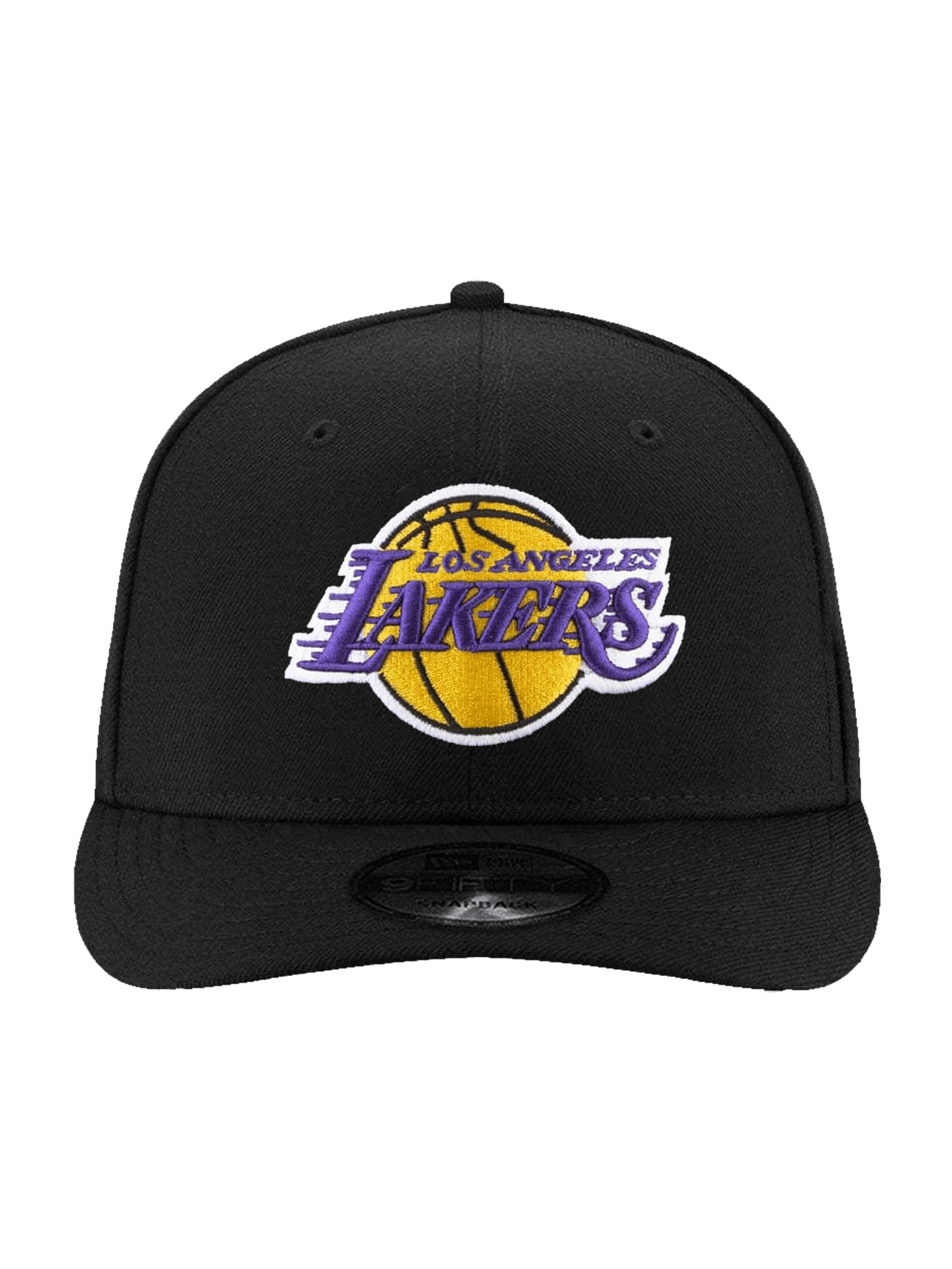 New Era Caps Los Angeles Lakers New Era NBA Team 9FIFTY Pre-Curved Snapback Hat - Black