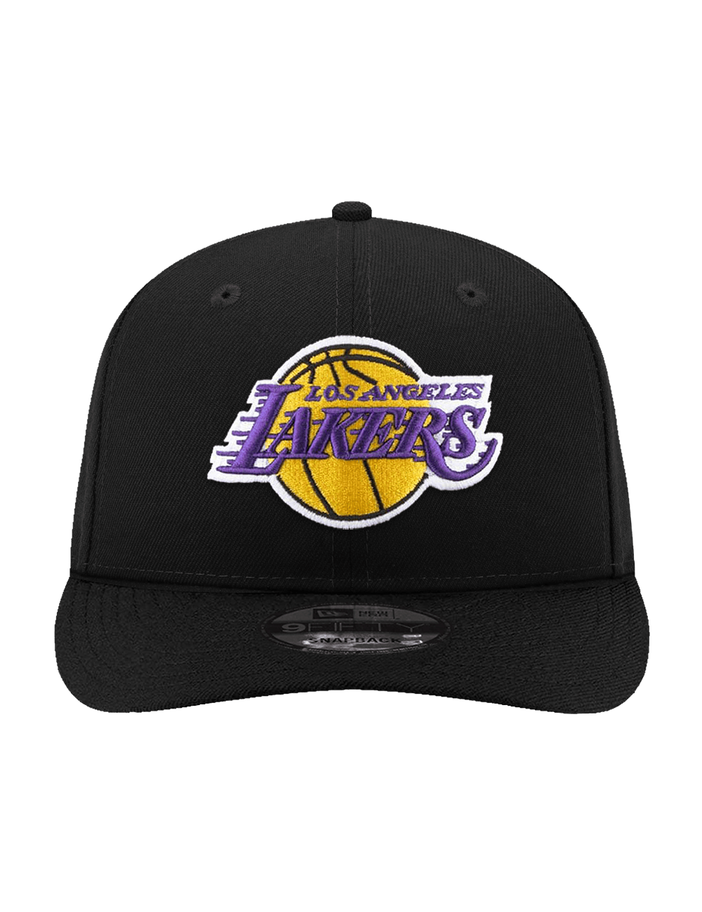 New Era Caps OSFA Los Angeles Lakers New Era NBA Team 9FIFTY Pre-Curved Snapback Hat - Black