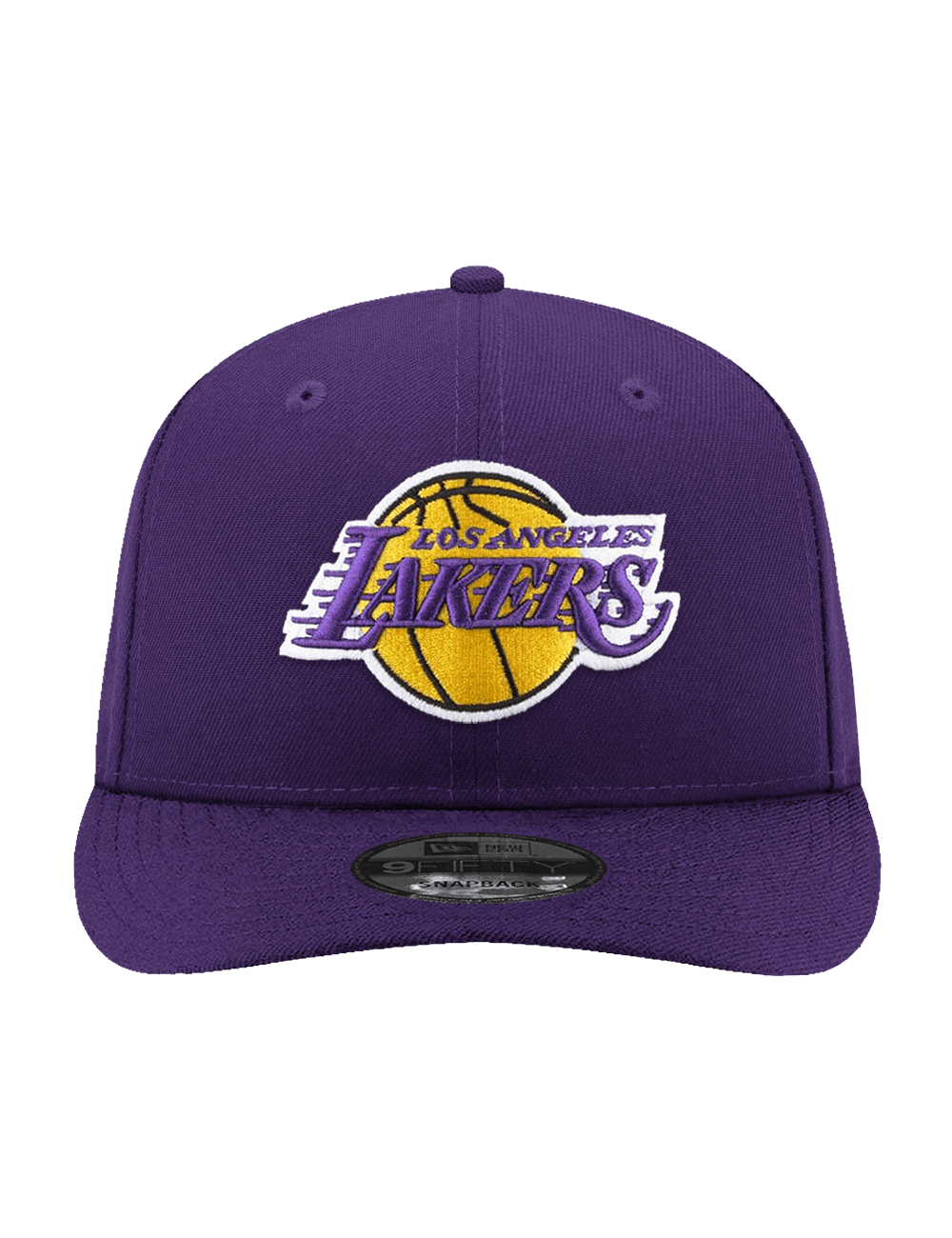 New Era Caps Los Angeles Lakers New Era NBA Team 9FIFTY Pre-Curved Snapback Hat - Purple