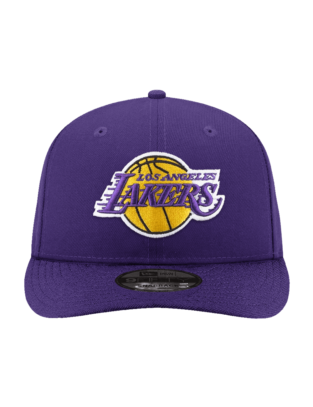 New Era Caps Los Angeles Lakers New Era NBA Team 9FIFTY Pre-Curved Snapback Hat - Purple