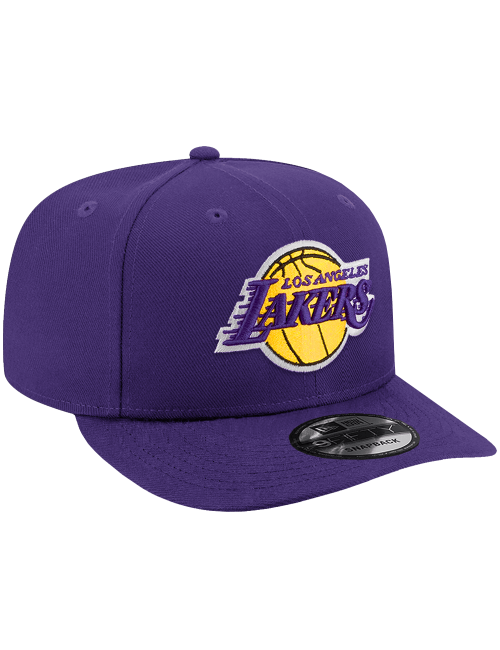 New Era Caps Los Angeles Lakers New Era NBA Team 9FIFTY Pre-Curved Snapback Hat - Purple