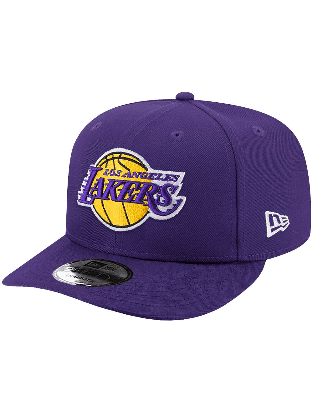 New Era Caps Los Angeles Lakers New Era NBA Team 9FIFTY Pre-Curved Snapback Hat - Purple