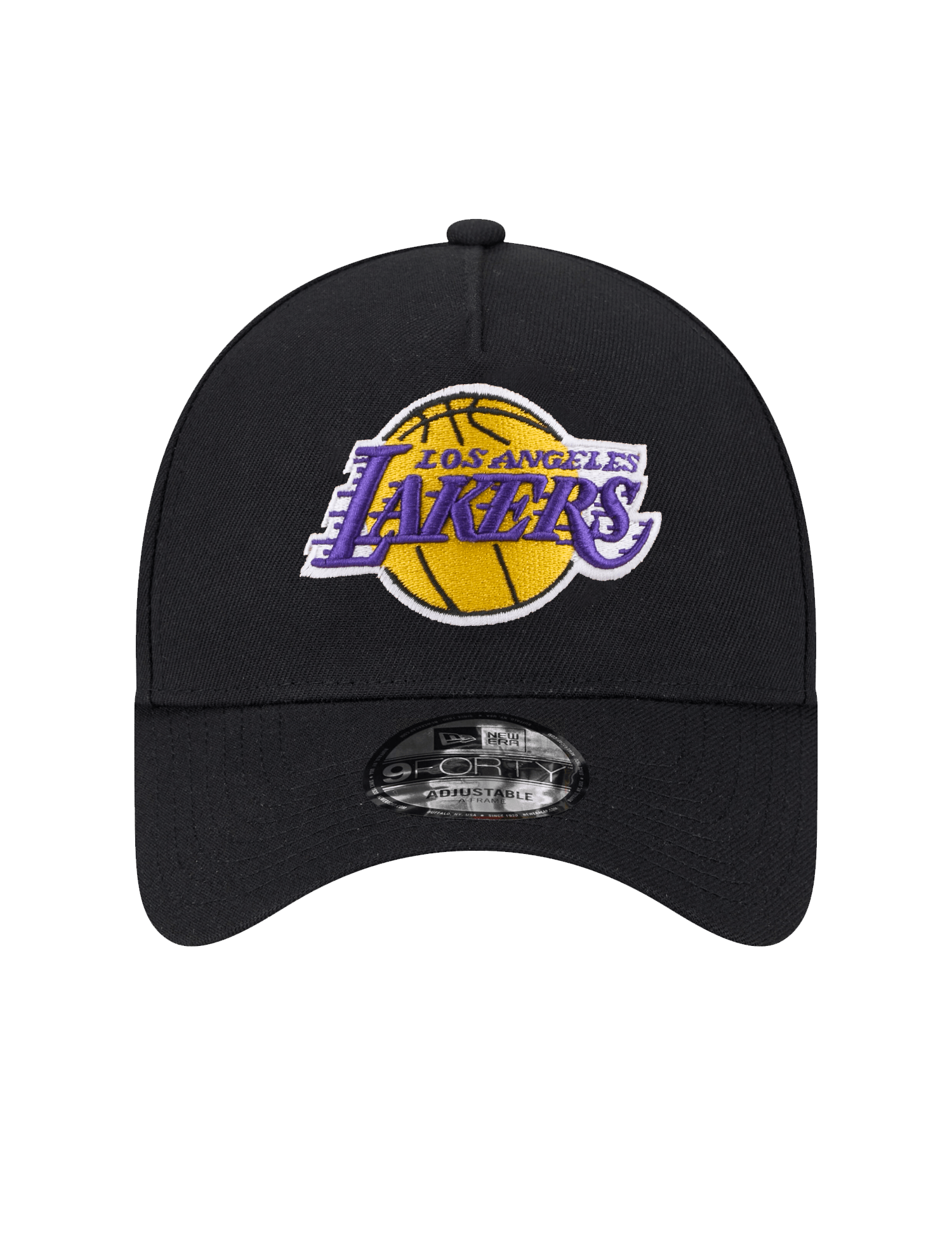 New Era Caps Los Angeles Lakers New Era NBA Team 9FORTY A-Frame Snapback Hat - Black