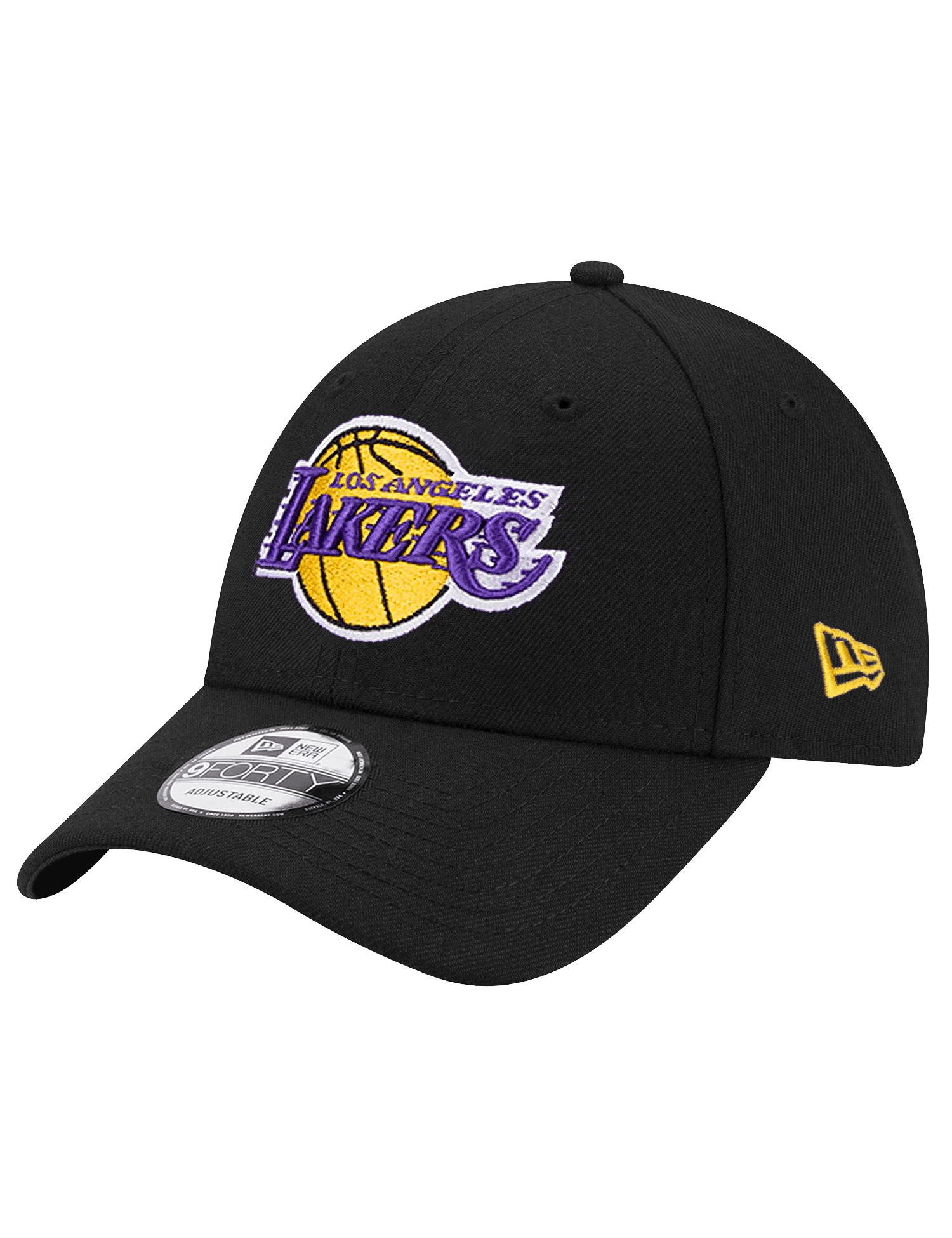 New Era Caps Los Angeles Lakers New Era NBA Team 9FORTY Strapback Hat - Black