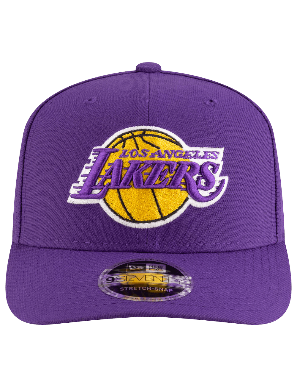 New Era Caps Los Angeles Lakers New Era NBA Team 9SEVENTY Stretch-Snapback Hat - Purple