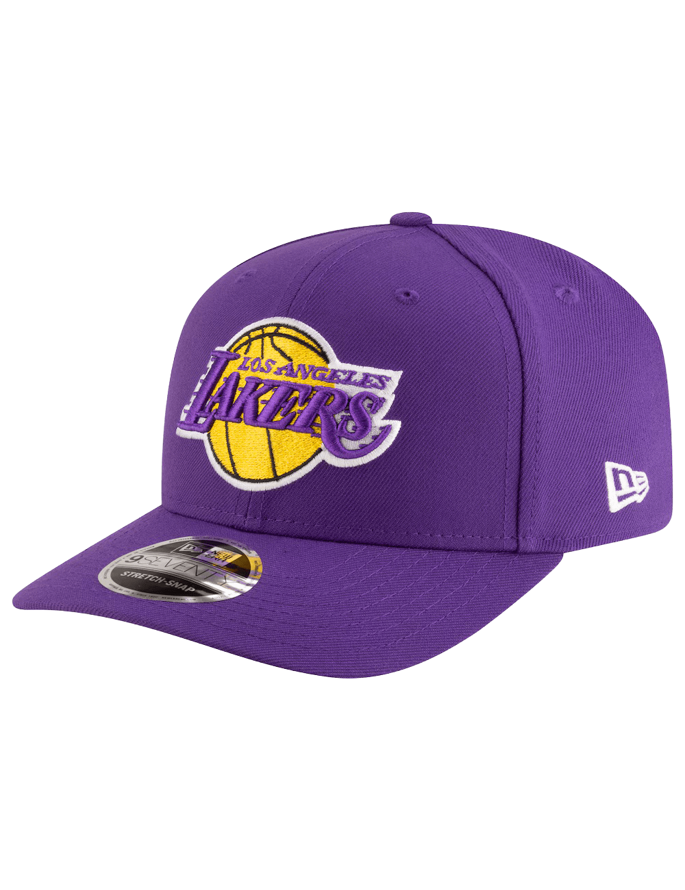 New Era Caps Los Angeles Lakers New Era NBA Team 9SEVENTY Stretch-Snapback Hat - Purple