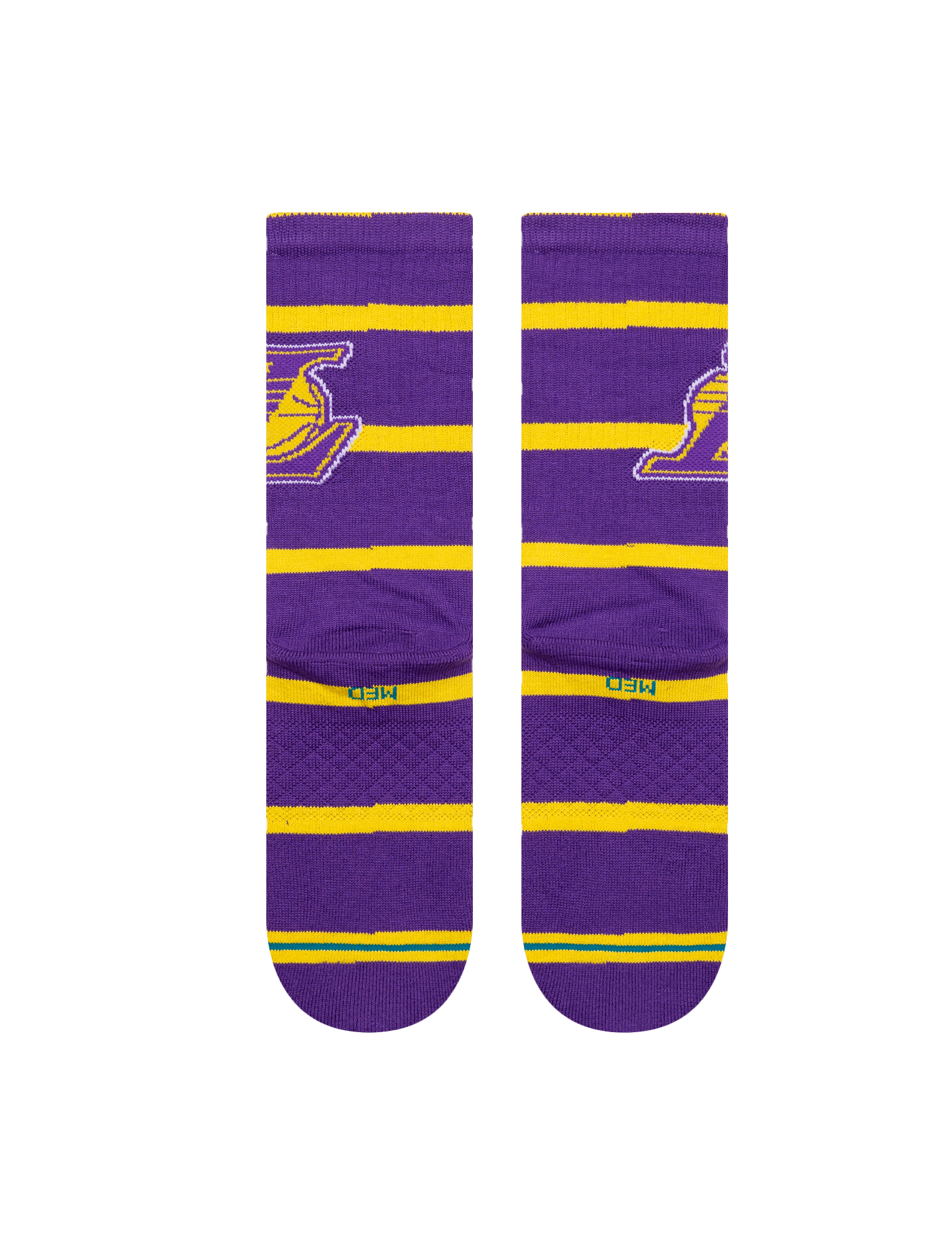 Stance Socks Large (9-12 US) Los Angeles Lakers Stance NBA Team Prep Crew Socks