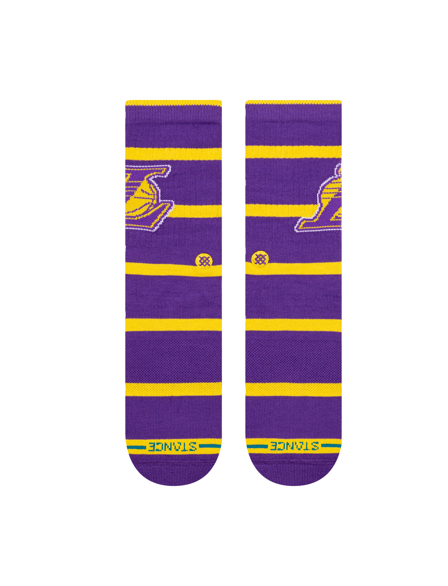 Stance Socks Large (9-12 US) Los Angeles Lakers Stance NBA Team Prep Crew Socks
