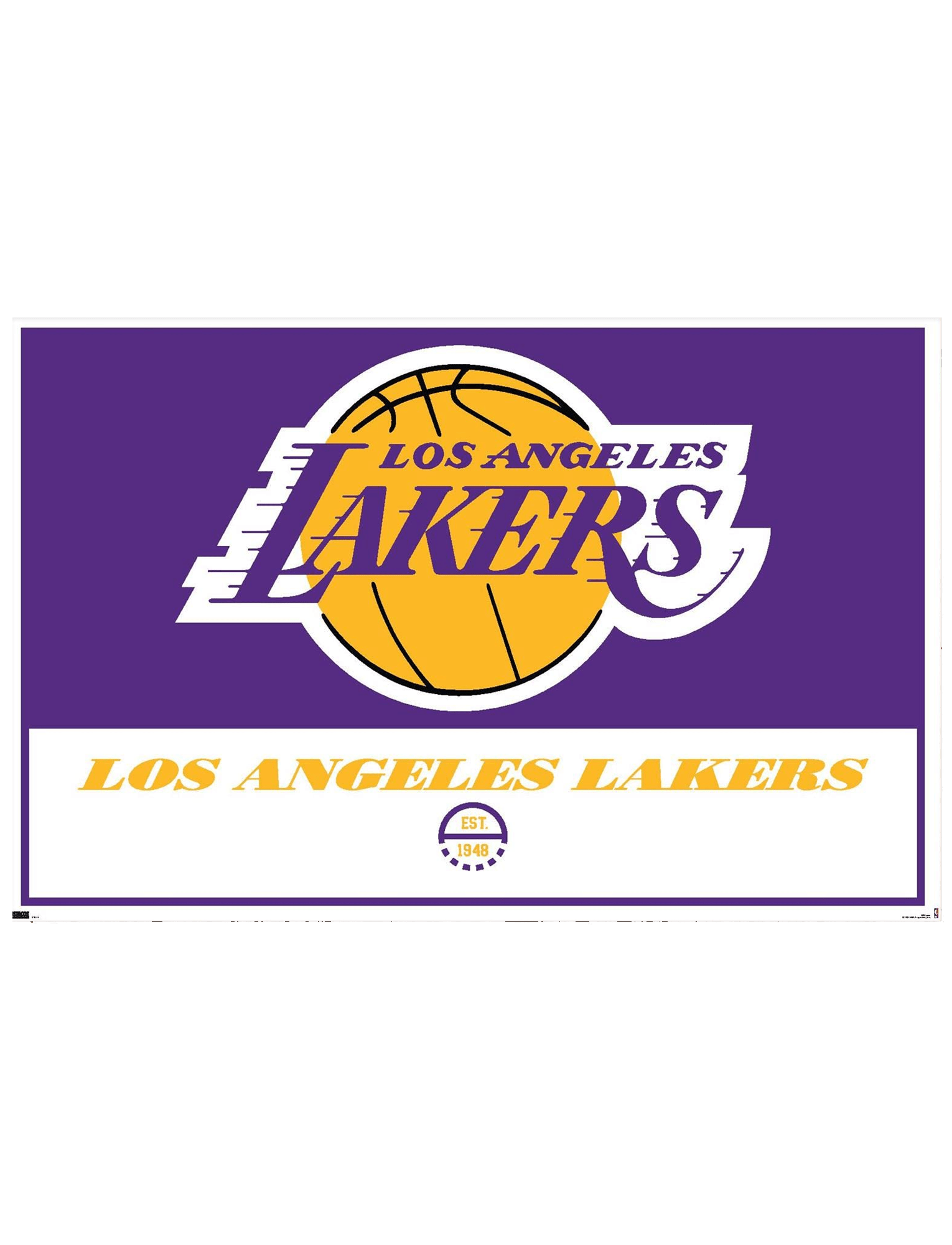 Trends International Posters Los Angeles Lakers Trends NBA 61 x 91.5cm Logo Poster