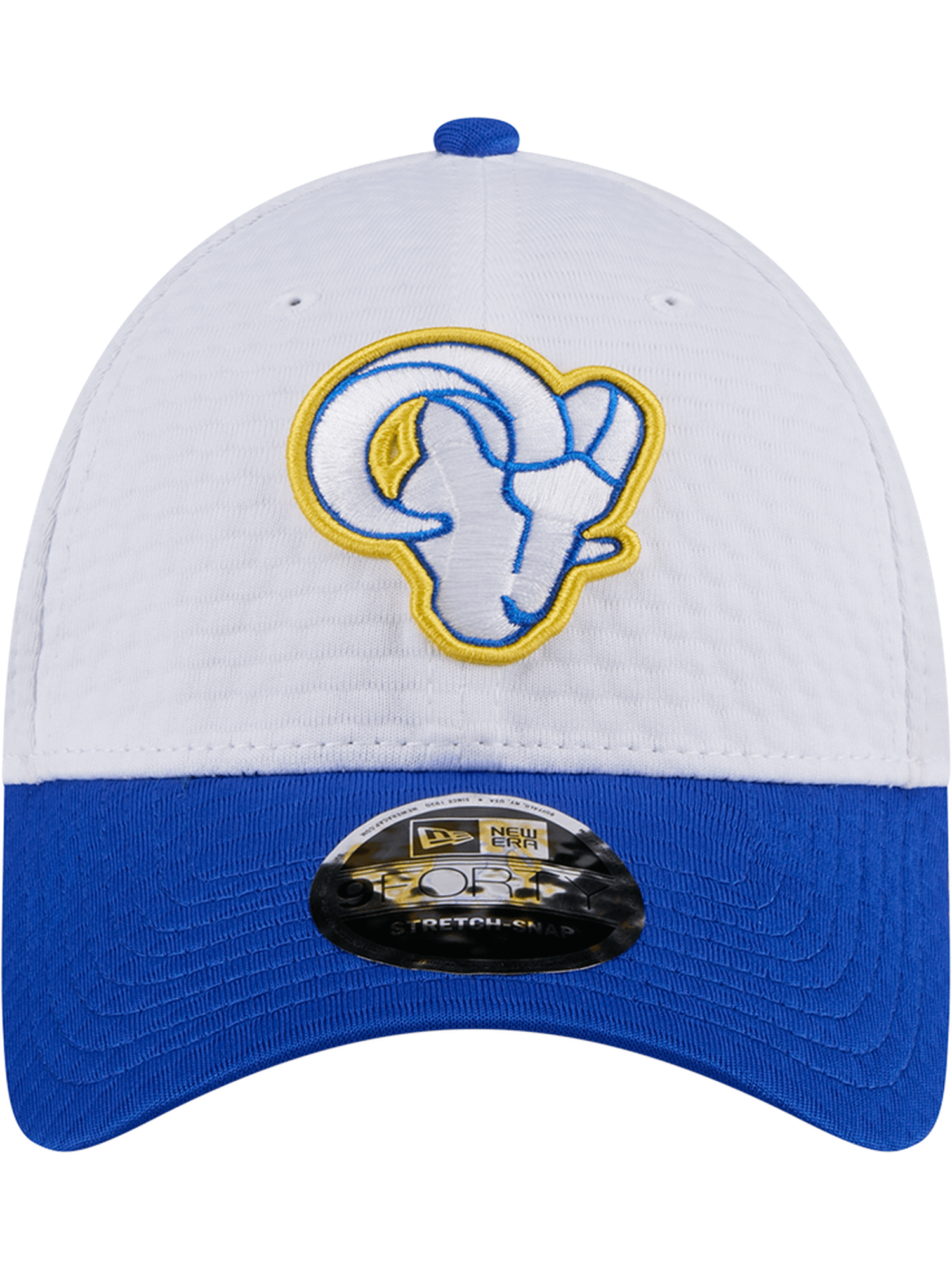 New Era Caps Los Angeles Rams New Era NFL 24 Training 9FORTY Stretch-Snapback Hat - White
