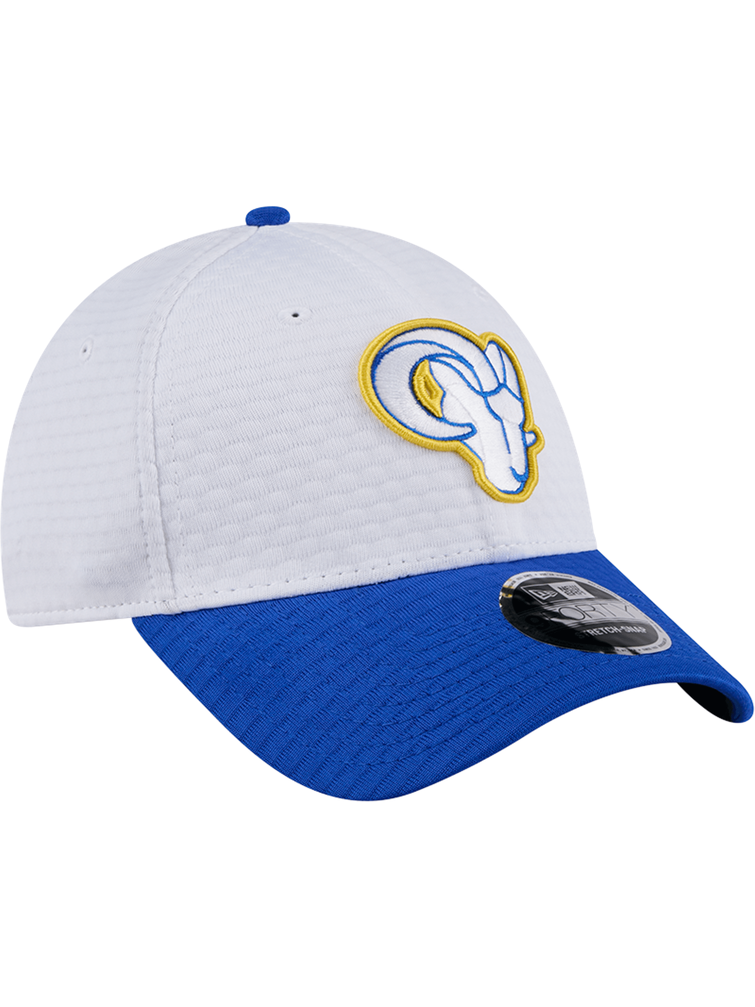 New Era Caps Los Angeles Rams New Era NFL 24 Training 9FORTY Stretch-Snapback Hat - White