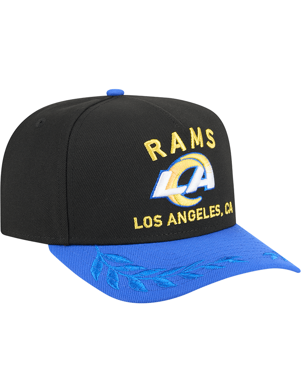 New Era Caps Los Angeles Rams New Era NFL 25 Draft Pre-Curved 9FIFTY A-Frame Snapback Hat - Black