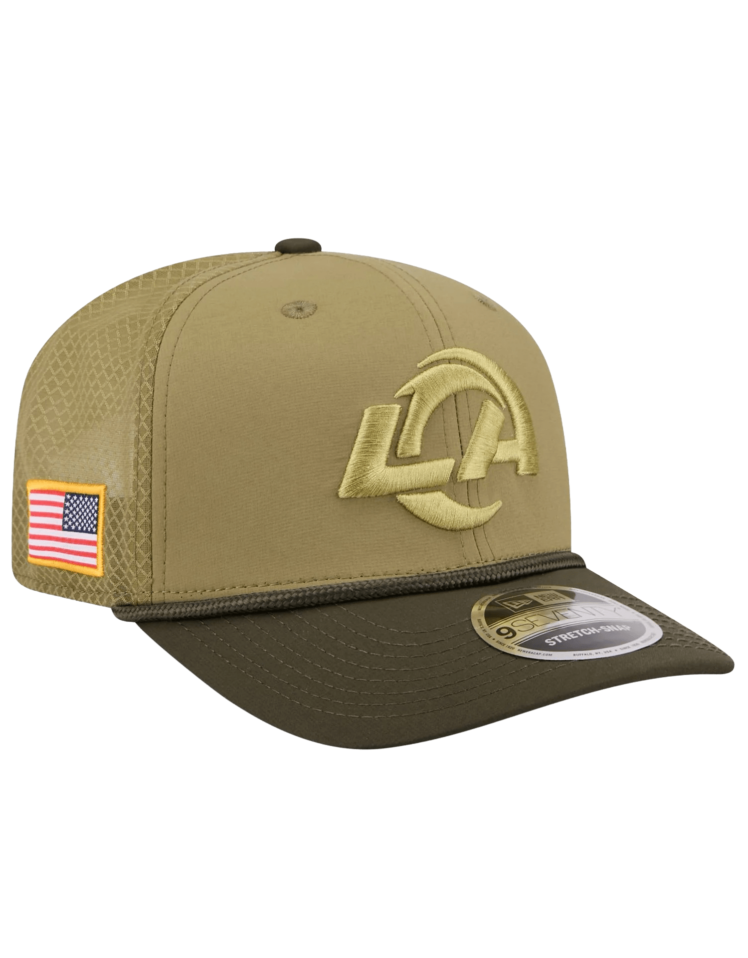 New Era Caps Los Angeles Rams New Era NFL 25 Salute To Service 9SEVENTY Stretch-Snapback Hat