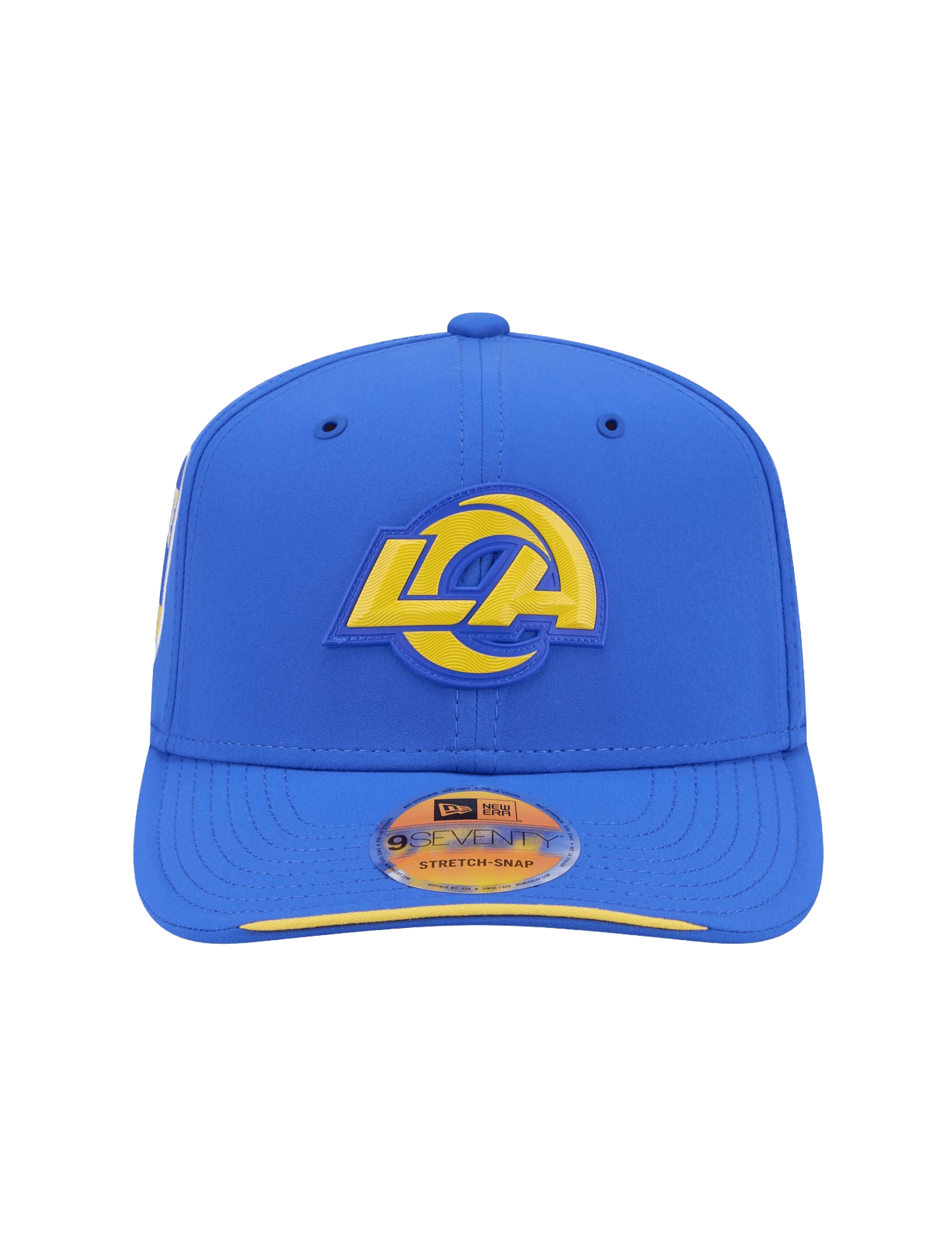 New Era Caps OSFM Los Angeles Rams New Era NFL 26 Melbourne Game Sideline 9SEVENTY Stretch-Snapback Hat - Blue