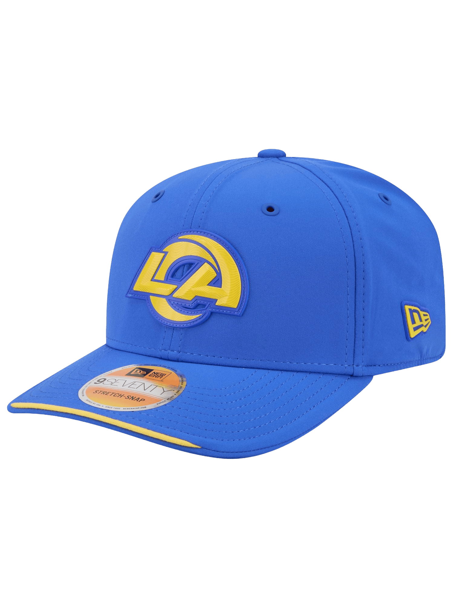 New Era Caps OSFM Los Angeles Rams New Era NFL 26 Melbourne Game Sideline 9SEVENTY Stretch-Snapback Hat - Blue