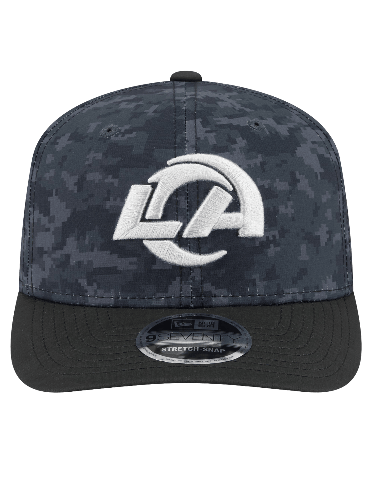 New Era Caps OSFM Los Angeles Rams New Era NFL 26 Salute To Service 9SEVENTY Sideline Stretch Snapback Hat