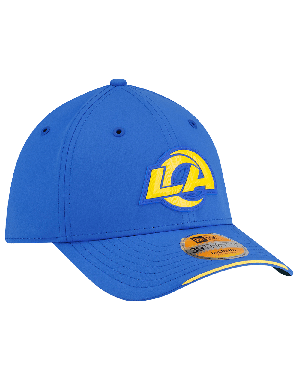 New Era Caps Los Angeles Rams New Era NFL 26 Sideline 39THIRTY M-Crown Stretch-Fit Hat - Blue